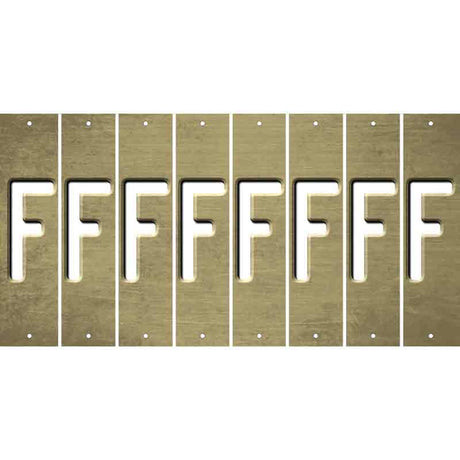 Gold Oil Rubbed Cut Fun Strips (Set of 8) G