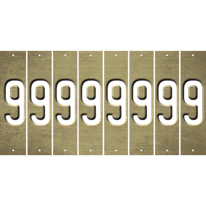 Gold Oil Rubbed Cut Fun Strips (Set of 8) BLANK