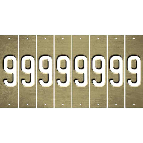 Gold Oil Rubbed Cut Fun Strips (Set of 8) BLANK