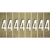 Gold Oil Rubbed Cut Fun Strips (Set of 8) 5