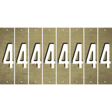 Gold Oil Rubbed Cut Fun Strips (Set of 8) 5