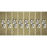 Gold Oil Rubbed Cut Fun Strips (Set of 8) -