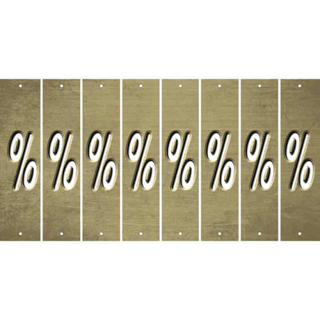 Gold Oil Rubbed Cut Fun Strips (Set of 8) -