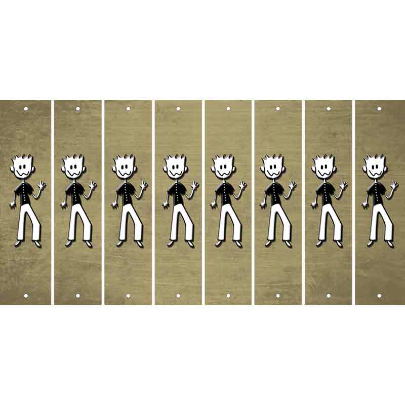 Gold Oil Rubbed Cut Fun Strips (Set of 8) DAD