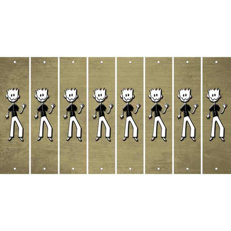 Gold Oil Rubbed Cut Fun Strips (Set of 8) DAD