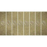 Gold Oil Rubbed Cut Fun Strips (Set of 8) FOOTBALL