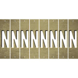 Gold Oil Rubbed Cut Fun Strips (Set of 8) O