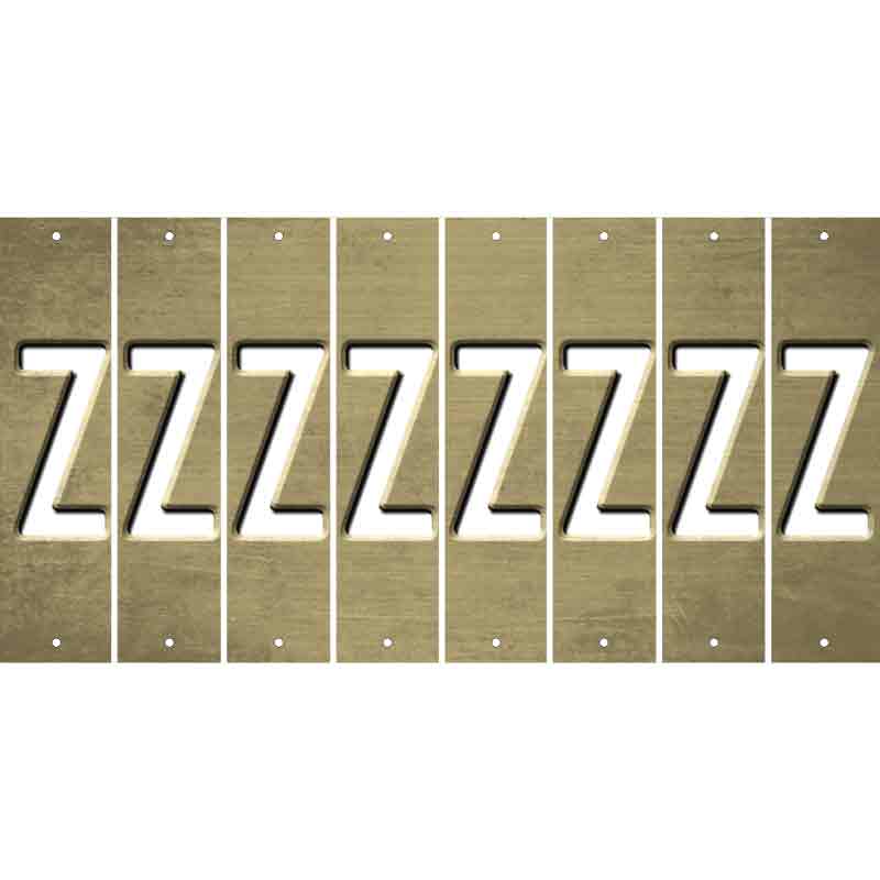 Gold Oil Rubbed Cut Fun Strips (Set of 8) 0