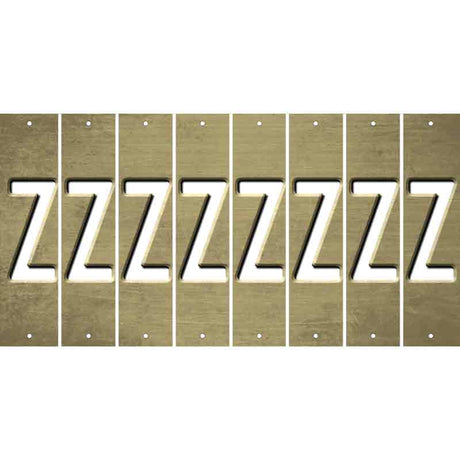 Gold Oil Rubbed Cut Fun Strips (Set of 8) 0