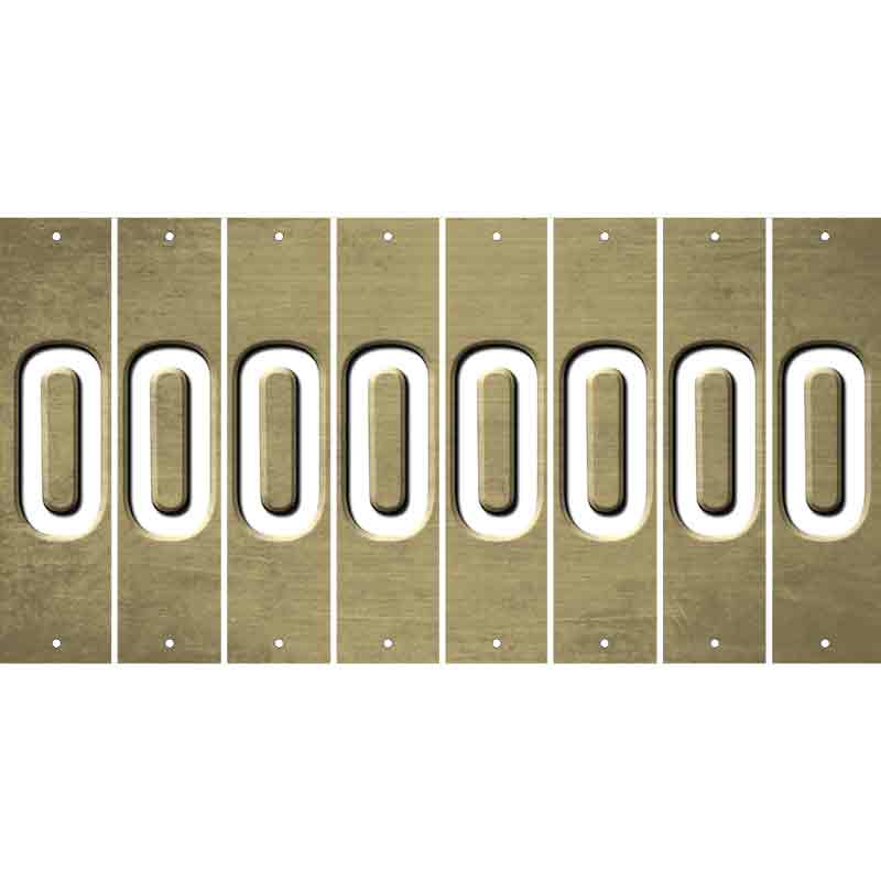 Gold Oil Rubbed Cut Fun Strips (Set of 8) P