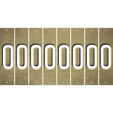 Gold Oil Rubbed Cut Fun Strips (Set of 8) P