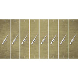 Gold Oil Rubbed Cut Fun Strips (Set of 8) M16 RIFLE