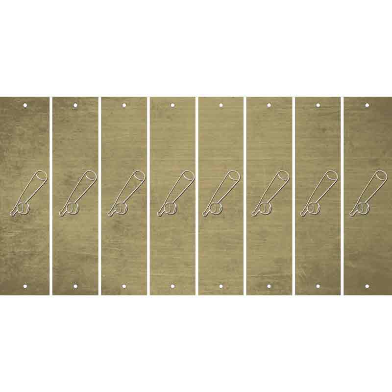 Gold Oil Rubbed Cut Fun Strips (Set of 8) BASKETBALL