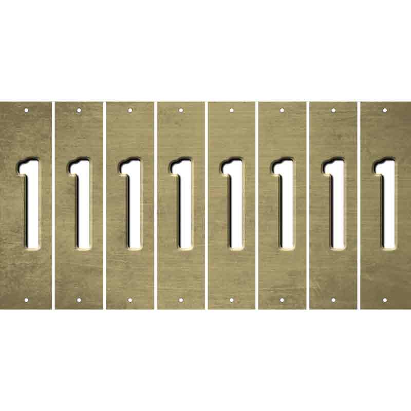 Gold Oil Rubbed Cut Fun Strips (Set of 8) 2