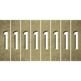 Gold Oil Rubbed Cut Fun Strips (Set of 8) 2