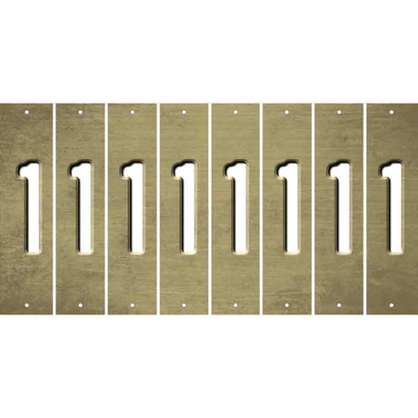 Gold Oil Rubbed Cut Fun Strips (Set of 8) 2