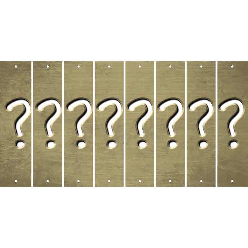 Gold Oil Rubbed Cut Fun Strips (Set of 8) %