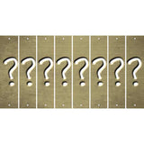 Gold Oil Rubbed Cut Fun Strips (Set of 8) %