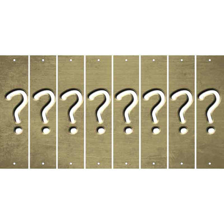 Gold Oil Rubbed Cut Fun Strips (Set of 8) %