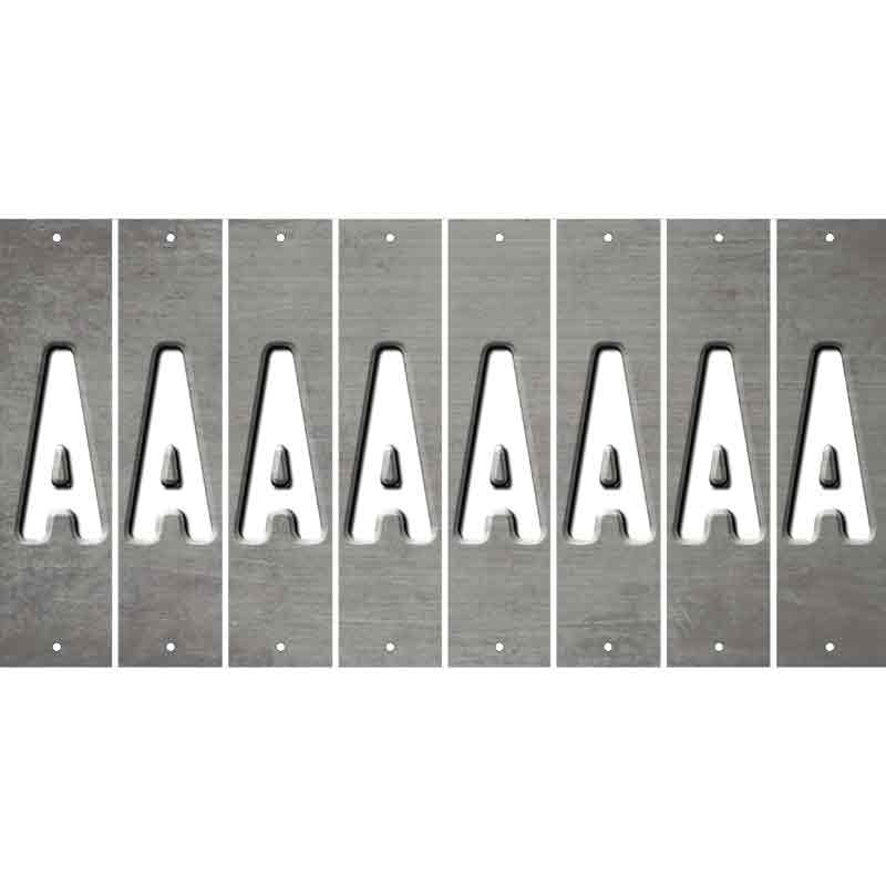 Gray Oil Rubbed Cut Fun Strips (Set of 8) B