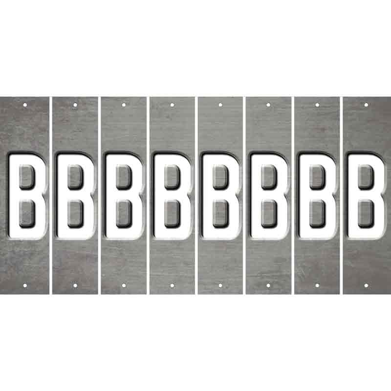 Gray Oil Rubbed Cut Fun Strips (Set of 8) C