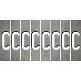 Gray Oil Rubbed Cut Fun Strips (Set of 8) D