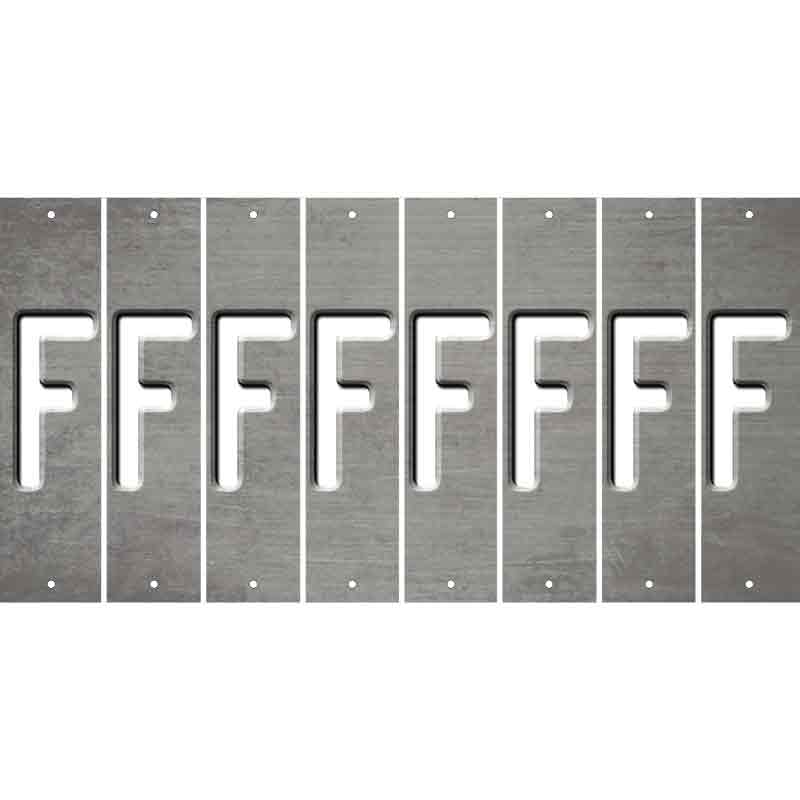 Gray Oil Rubbed Cut Fun Strips (Set of 8) G