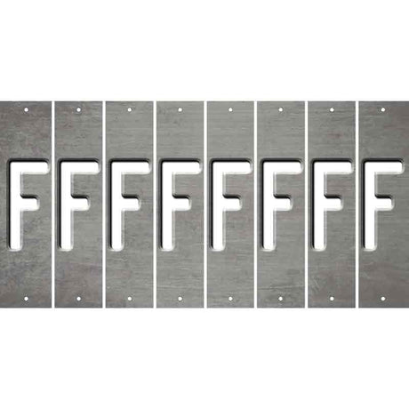 Gray Oil Rubbed Cut Fun Strips (Set of 8) G