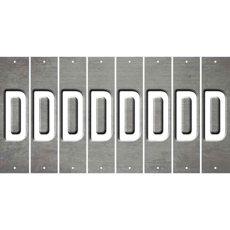 Gray Oil Rubbed Cut Fun Strips (Set of 8) E