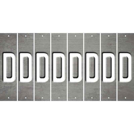 Gray Oil Rubbed Cut Fun Strips (Set of 8) E