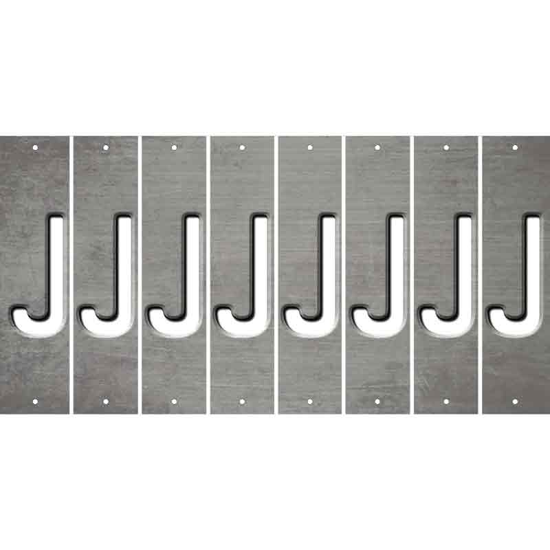 Gray Oil Rubbed Cut Fun Strips (Set of 8) K