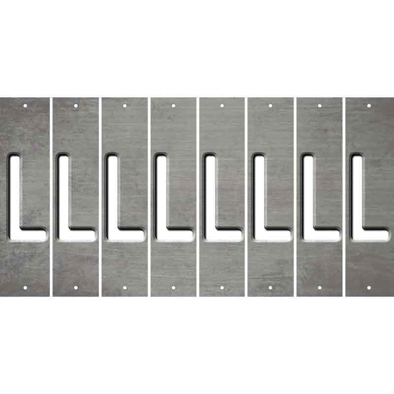 Gray Oil Rubbed Cut Fun Strips (Set of 8) M