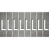 Gray Oil Rubbed Cut Fun Strips (Set of 8) M