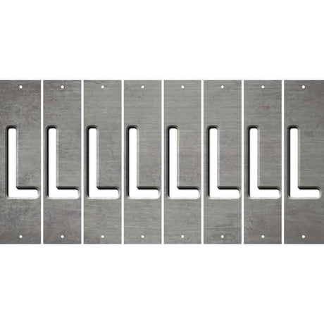 Gray Oil Rubbed Cut Fun Strips (Set of 8) M