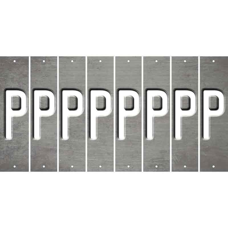 Gray Oil Rubbed Cut Fun Strips (Set of 8) Q