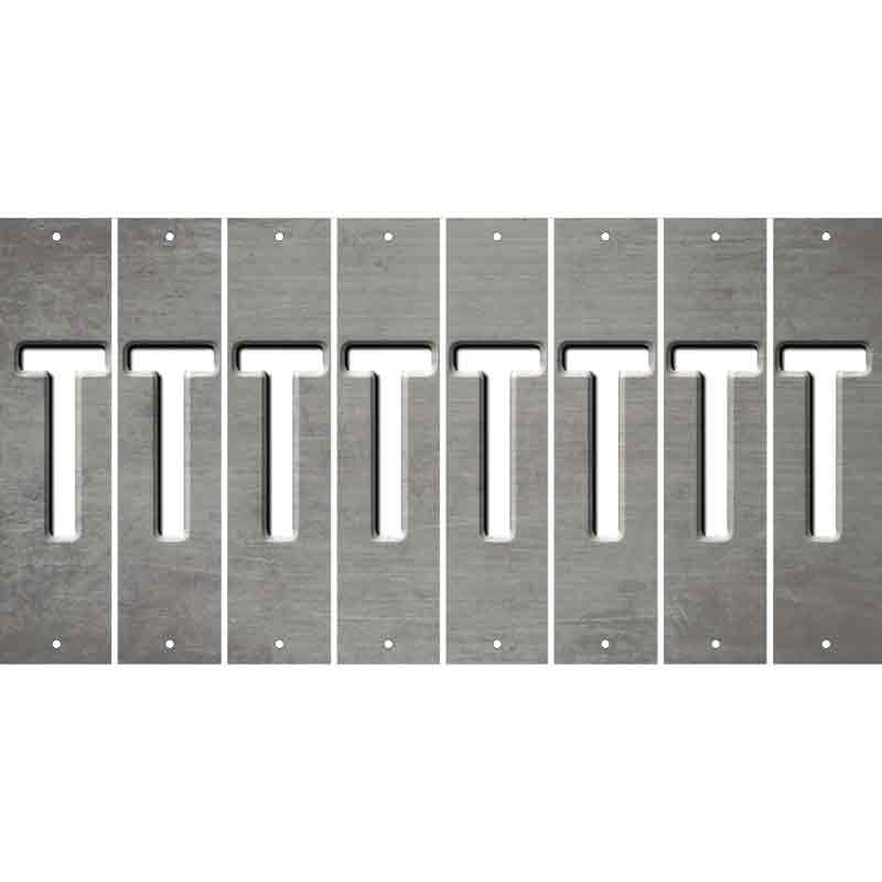 Gray Oil Rubbed Cut Fun Strips (Set of 8) U