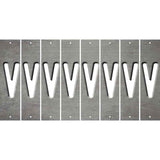 Gray Oil Rubbed Cut Fun Strips (Set of 8) W