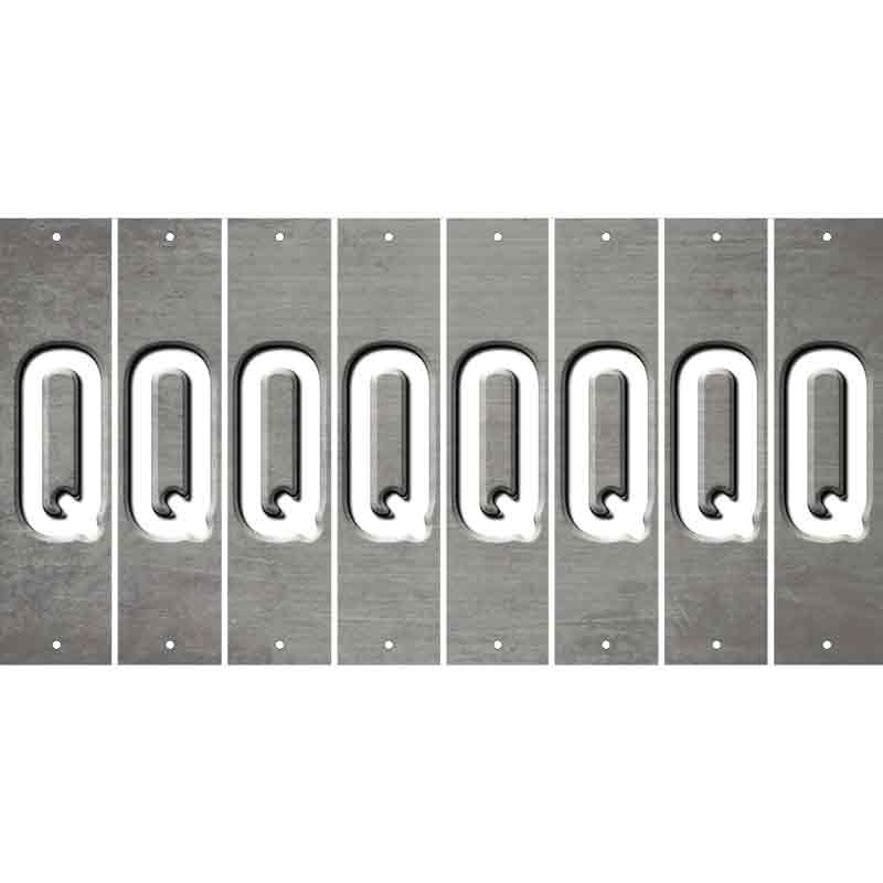 Gray Oil Rubbed Cut Fun Strips (Set of 8) R