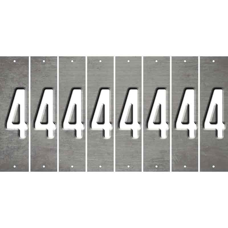 Gray Oil Rubbed Cut Fun Strips (Set of 8) 5