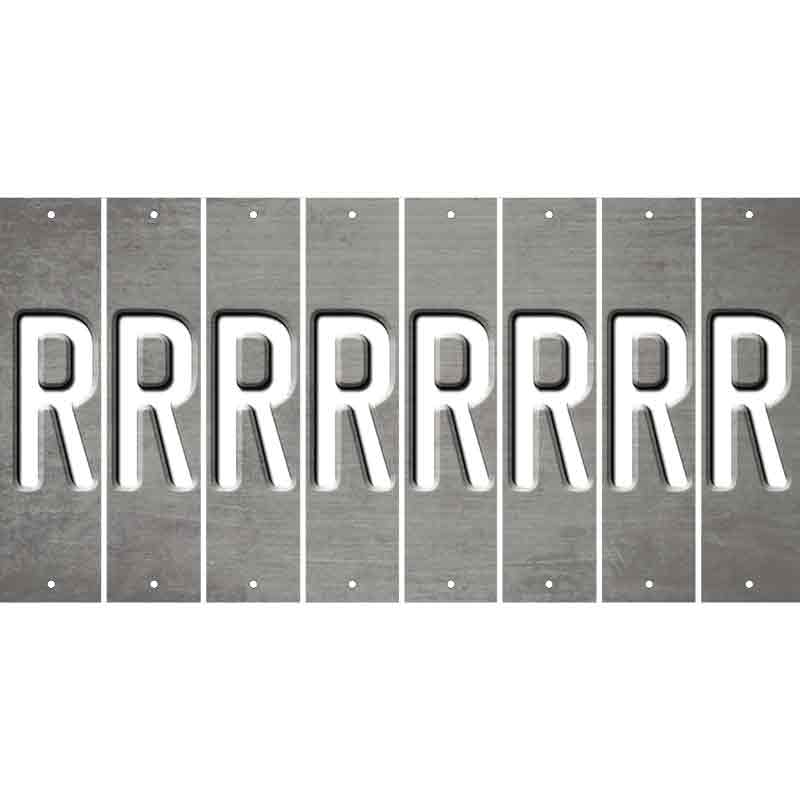 Gray Oil Rubbed Cut Fun Strips (Set of 8) S