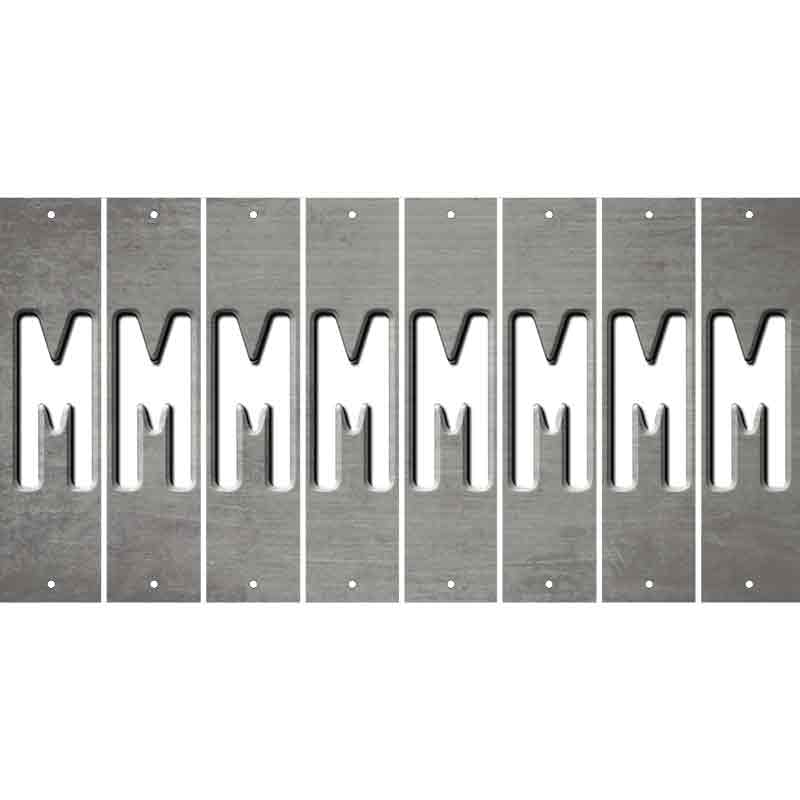 Gray Oil Rubbed Cut Fun Strips (Set of 8) N