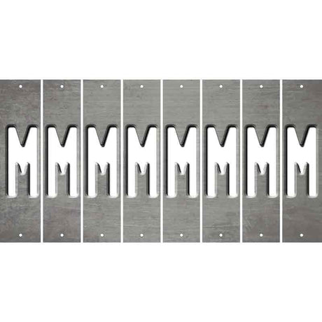 Gray Oil Rubbed Cut Fun Strips (Set of 8) N