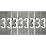 Gray Oil Rubbed Cut Fun Strips (Set of 8) 4