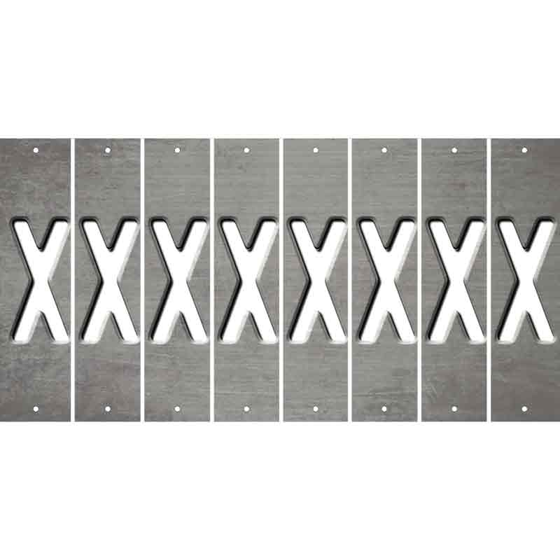 Gray Oil Rubbed Cut Fun Strips (Set of 8) Y