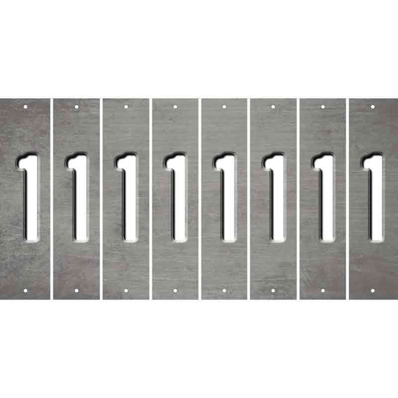 Gray Oil Rubbed Cut Fun Strips (Set of 8) 2