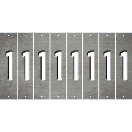 Gray Oil Rubbed Cut Fun Strips (Set of 8) 2