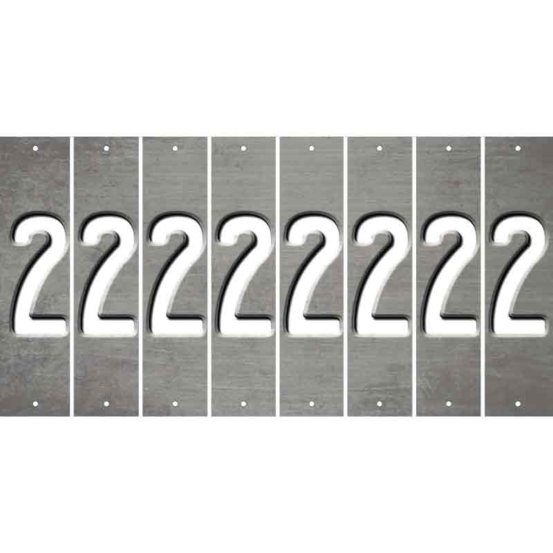 Gray Oil Rubbed Cut Fun Strips (Set of 8) 3