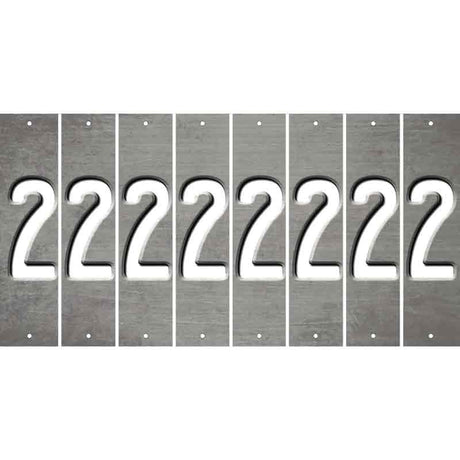 Gray Oil Rubbed Cut Fun Strips (Set of 8) 3