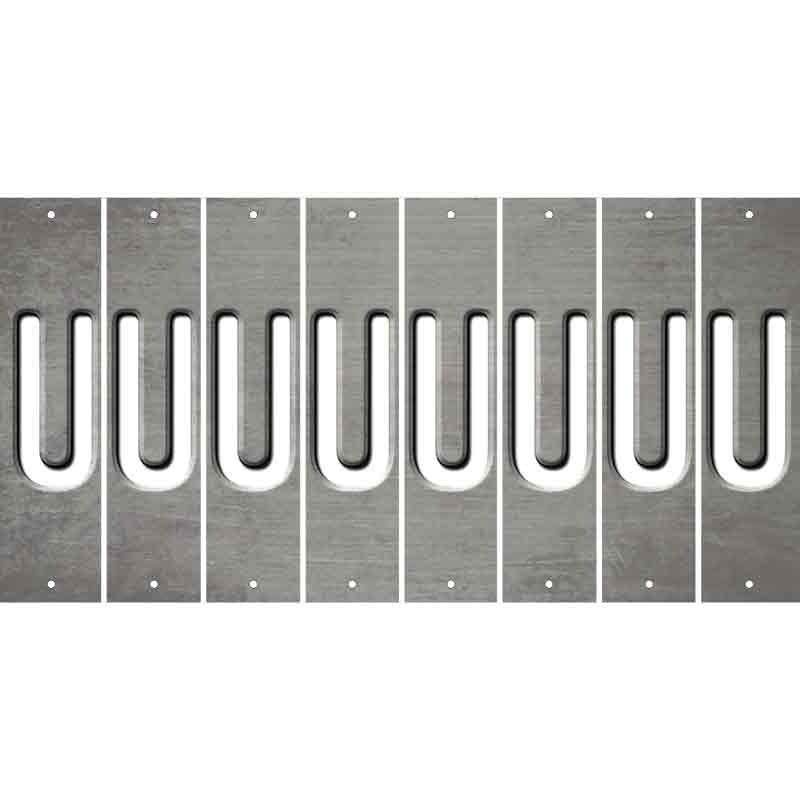 Gray Oil Rubbed Cut Fun Strips (Set of 8) V