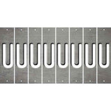 Gray Oil Rubbed Cut Fun Strips (Set of 8) V